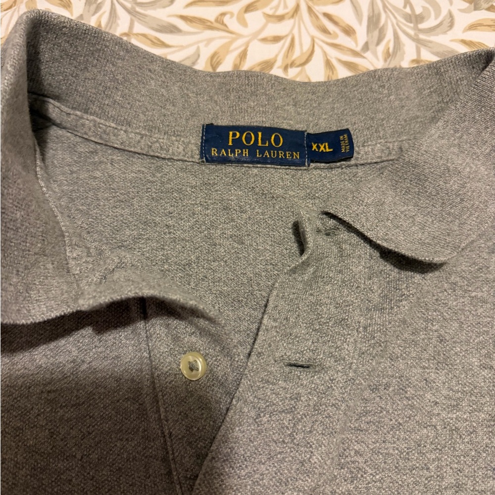 Polo by Ralph Lauren Heather Gray Short Sleeve Polo